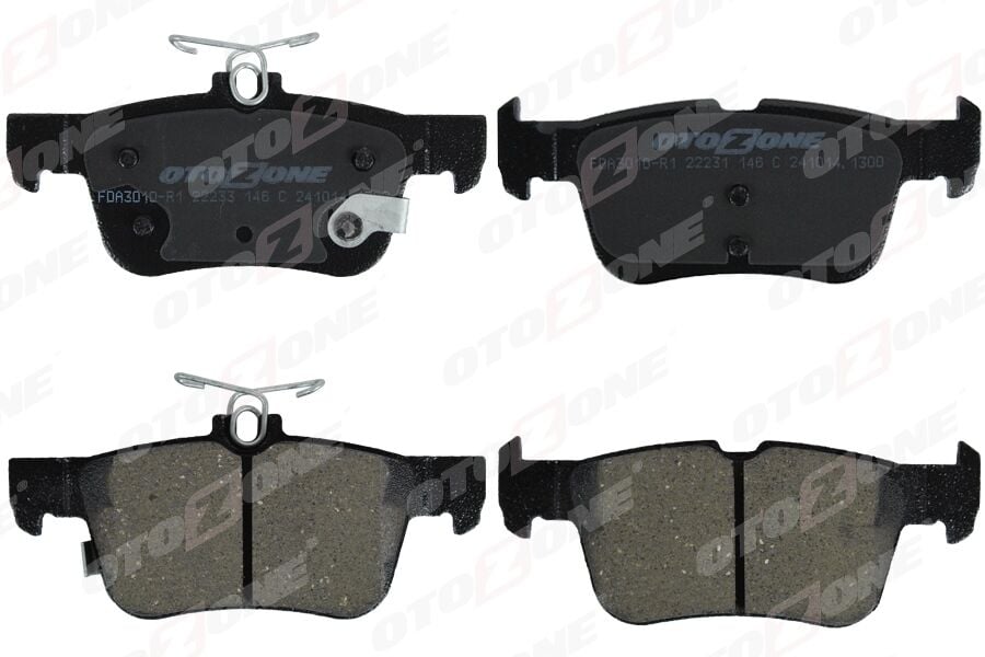 OTOZONE FDA3010-R1 ARKA FREN BALATASI GALAXY III 15> MONDEO V 14> EDGE 15>19 FOCUS IV 17> KUGA III 19> SACLI - Görsel 1