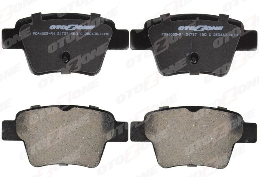 OTOZONE FDA4005-R1 ARKA FREN BALATASI PEUGEOT P307 00> P307 SW 02> P307 CC 03> P207 06> CITROEN C4 04>08> KÜÇÜK TİP - Görsel 1