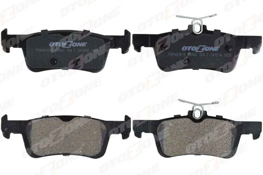OTOZONE FDA4018-R ARKA FREN BALATASI P308 II 1.2 VTİ-1.2 THP-1.6 HDİ-2.0 HDİ 13> FREN DİSKİ ÇAPI 249mm İÇİN 15MM - Görsel 1