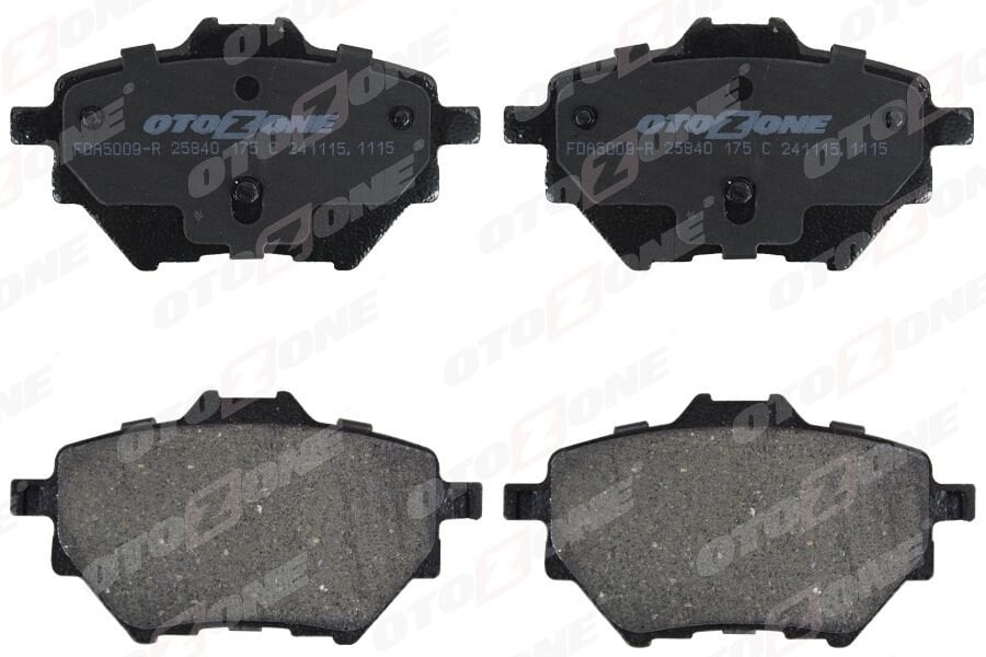 OTOZONE FDA5009-R ARKA FREN BALATASI ASTRA L 21> COMBO E 18> GRANDLAND 17> MOKKA e 20> C4 18> C4 e 22> BERLINGO 18> PARTNER 18> RIFTER 18> 508 18> 308 II-III 13> 3008 16> 408 22> DS4 II 21> 268mm / PROACE CITY 21& - Görsel 1