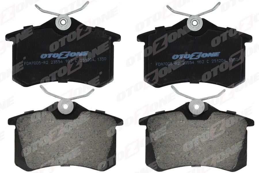 OTOZONE FDA7005-R2 ARKA FREN BALATA RENAULT CLIO 05> KANGOO 01> LAGUNA 96> FLUENCE 09> MEGANE 96> CITROEN BERLINGO 99> C2 C3 C4 03> DS4 11> PEUGEOT 307 00> 308 07> PARTNER 96>VW POLO CLASSIC 95>01 GOLF III-IV-PASSAT III - Görsel 1