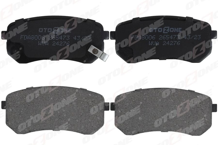 OTOZONE FDA8006 ARKA FREN BALATA HYUNDAI i10 1.0L 1.1L 08-13 / KIA PICANTO 1.0L 1.1L 05-11 - Aşınma ikaz soketli - Görsel 1