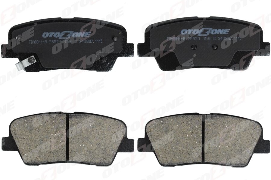 OTOZONE FDA8011-R ARKA FREN BALATA HYUNDAI SANTAFE 2.0L D4HA CRDİ dizel 136hp 10-> / KIA SORENTO 2.0L D4HA CRDİ dize l 10-> - Aşınma ikaz soketli - Görsel 1