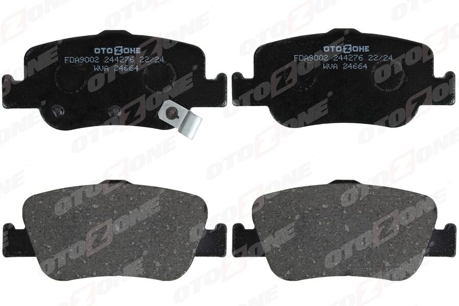 OTOZONE FDA9002 ARKA FREN BALATA TOYOTA AURIS. COROLLA 1.33L 1.6L 1NR-FE 1ZR-FAE NRE180 ZRE181 ZRE185 12-> 1.4L 1ND-FTV D-4D NDE150 NDE180 07-> - Görsel 1