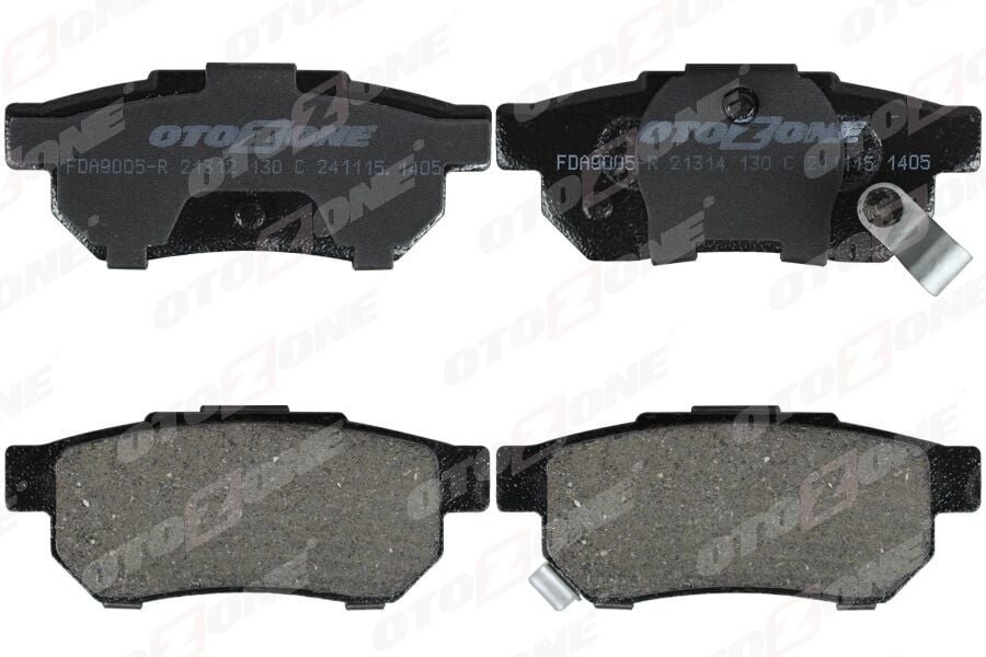 OTOZONE FDA9005-R ARKA FREN BALATA HONDA CIVIC 1.6L B16A2 VTEC 16v 160hp EK4 kasa 96-98 / JAZZ 1.4L GD GE kasa 02- > / CITY 1.4L L13Z1 GM kasa 08-> - Aşınma ikaz soketli - Görsel 1