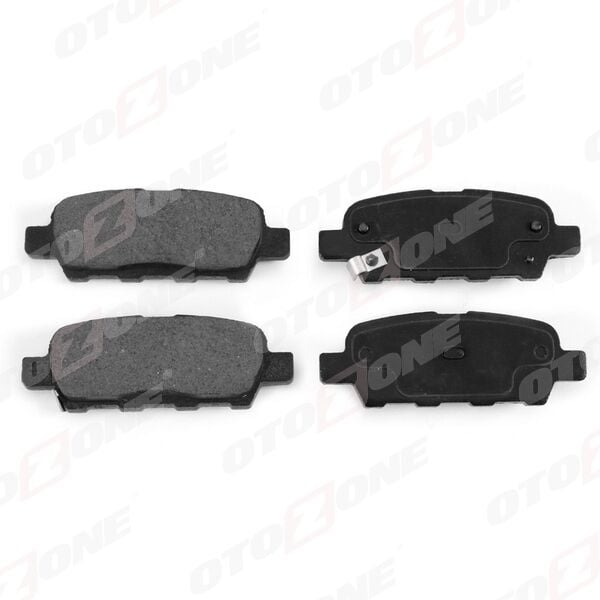 OTOZONE FDA9009-R ARKA FREN BALATA NISSAN QASHQAI 1.6L 2.0L HR16 HR20 J10 06-10 / JUKE 1.5L Dci F15 10-> 1.6L HR16DE F15 10-> / MURANO 3.5L Z51 DCi 08-> / X-TRAIL 2.0L M9R MR20DE T31 07-13 - Görsel 1