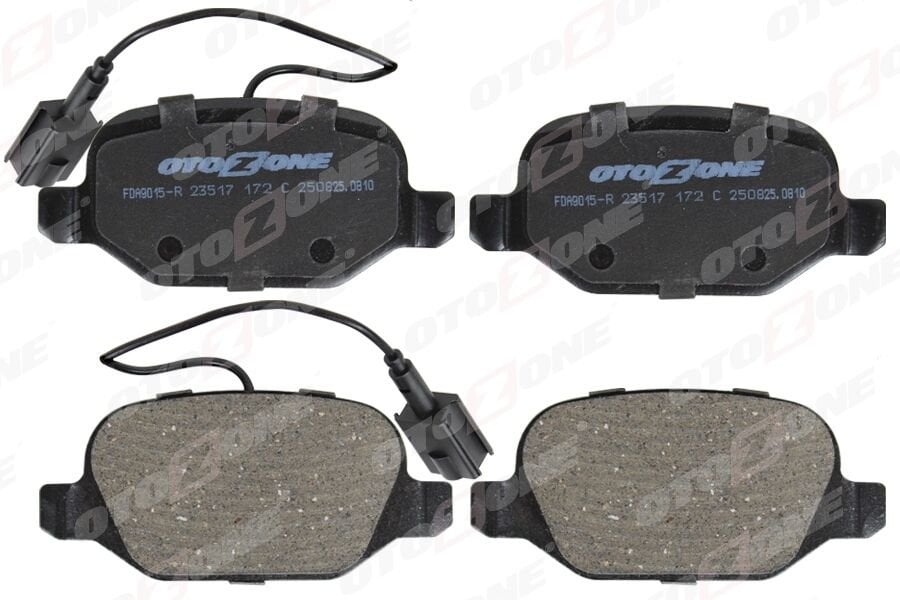 OTOZONE FDA9015-R ARKA FREN BALATASI ALFA ROMEO MITO 09> FIAT LINEA 09> 1.3JTD 1.4TJET 1.6JTD FİSLİ - Görsel 1