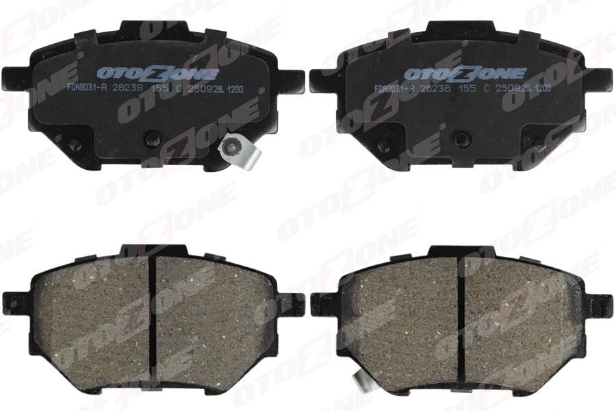 OTOZONE FDA9031-R ARKA FREN BALATA TOYOTA YARIS CROSS 1.5L M15A-FXE Hybrid MXPJ10. MXPB10 21-> Cıvata takımı ile birl ikte - Görsel 1