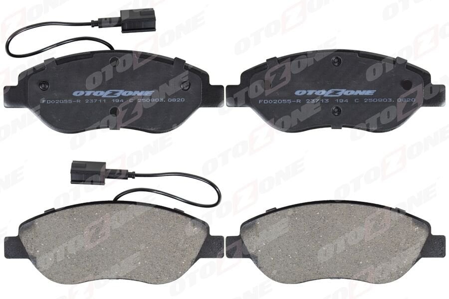 OTOZONE FDO2055-R ÖN FREN BALATASI FİŞLİ FIAT BRAVO II 08>14 EGEA HB 15> ALFA ROMEO MITO 08>15 LANCIA DELTA III 08> 14 1.3D MTJ 1.4TB 1.6D MTJ 1.9D MTJ 2.0D MTJ BÜYÜK TİP ÇİFT FİŞLİ - Görsel 1