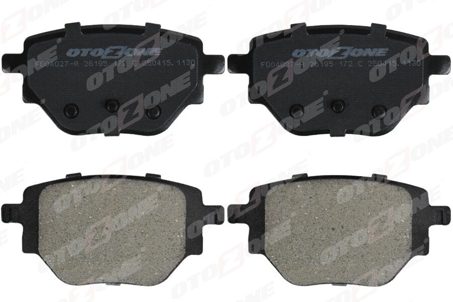 OTOZONE FDO4027-R ARKA FREN BALATASI CORSA F 19> C4 20> 2008 19> 208 19> 249 mm - Görsel 1