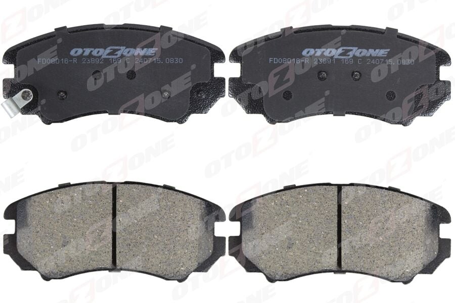 OTOZONE FDO8016-R ÖN FREN BALATA HYUNDAI SONATA 2.0L CRDİ 98-04 2.0L VVTİ GLS 05-> / SANTAFE 2.0L D4EA CRDİ 04-> / TUC SON 2.0L D4EA CRDİ 04-10 / KIA SOUL 1.6L CVVT 09-> / SPORTAGE 2.0L CRDİ 04-> - Görsel 1