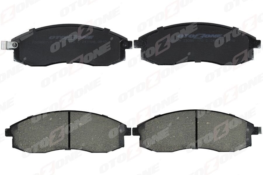 OTOZONE FDO9067-R ÖN FREN BALATA MITSUBISHI L200 2.5L 4D56INT MAGNUM K74T TURBO 4x4 99-06 / NISSAN MAXIMA 2.0L VQ20DE DOHC A32 V6 95-00 - Aşınma ikaz soketli - Görsel 1