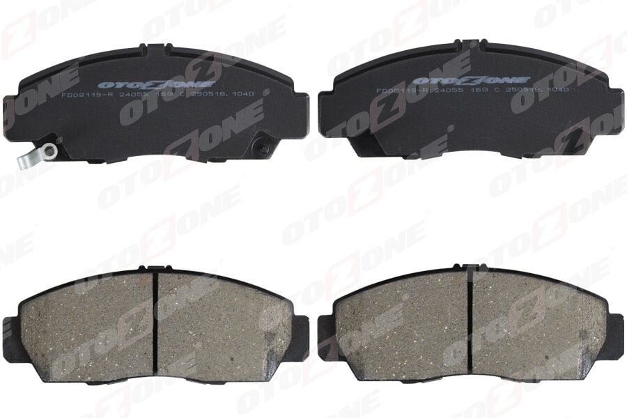 OTOZONE FDO9115-R ÖN FREN BALATA HONDA CIVIC 1.6L R16A2 R16B2 VTEC sedan FD6 FB7 kasa 06-16 / 1.8L R18A2 FD7 kasa 06-12 - Aşınma ikaz soketli - Görsel 1