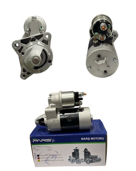 PARS PRS-STR4692 MARS MOTORU 12V 9 DIS 0.9 KW MAKO TIPI FIAT DOGAN SAHIN KARTAL UNO TEMPRA SLX 63223101 STR3101 - Görsel 1