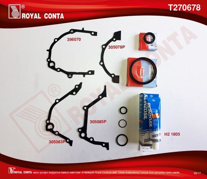 ROYAL T270678 ALT TAKIM CONTA PALIO 1.2 8V YM 60-65 hp - Görsel 1