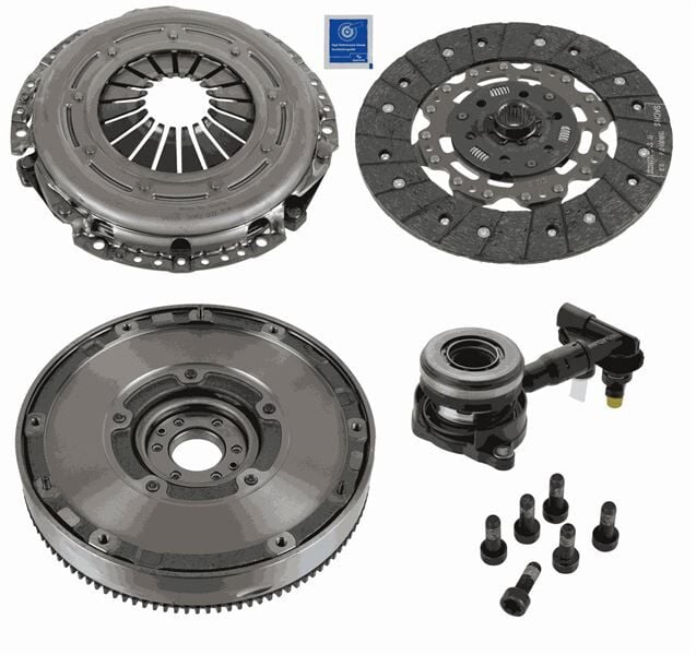 SACHS 2290601117 DEBRIYAJ SETI BASKI BALATA-VOLAN-BILYA 4 LU KIT REPSET DMF FOCUS III 11 >14 1.6 TDCI VOLVO C30 1.6D 10 >12 S40 II 1.6 D2 V40 D2 V501.6 D2 10>12 OYNAR GOBEK VOLANLI - Görsel 1