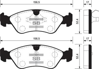 SANGSIN SP1078 ÖN BALATA ASTRA F 91-98 CALIBRA-OMEGA-VECTRA A 1.8-2.0 88-95 GDB891-GDB1300-GDB3116 - Görsel 1