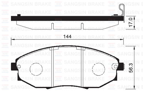 SANGSIN SP1193 ÖN FREN BALATA CHEVROLET EPICA 2.0L 2.5L 06-> - Görsel 1