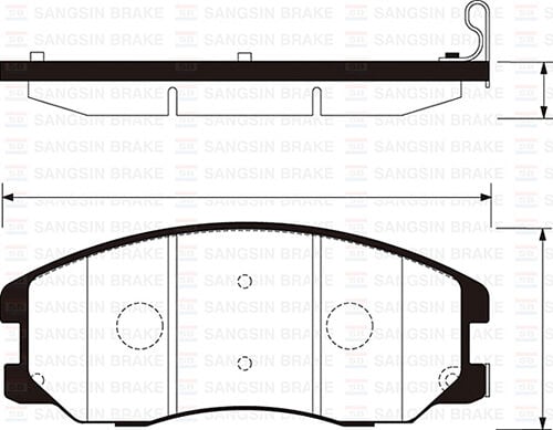 SANGSIN SP1204 ÖN FREN BALATA CHEVROLET CAPTIVA 2.0L 2.4L 06-> - Görsel 1
