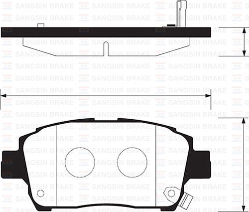 SANGSIN SP1244 ÖN FREN BALATA TOYOTA YARIS 1.3L 2NZ-FE NCP10 japon üretim 99-02 / 1.0L 1SZFE SCP10 Arkalar disk ti pi ise 03-05 abs li araçlar için - Görsel 1