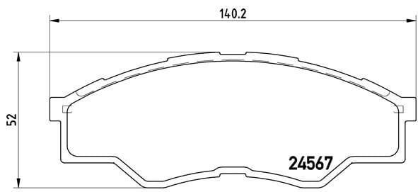 SANGSIN SP1276 ÖN FREN BALATA TOYOTA HILUX 2.5L 2KDFTV KUN15 VIGO 4x2 08-09 - Görsel 1