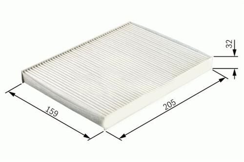 SARDES SCA725-2 POLEN FİLTRESİ P207 1.4-1.4HDI-1.6HDI-1.4 16V-1.6 16V 06> C3 II 1.4-1.4HDI-1.6HDI 09> KARBONLU - Görsel 1