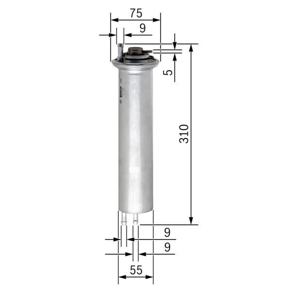 SARDES SF133 YAKIT FILTRESI BMW M54 M62 E39 E38 E53 - Görsel 1