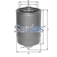 SARDES SF222 YAKIT FİLTRESİ BRAVO-MAREA 1.9JTD 04/99-12/00 -MULTIPLA-PUNTO II 1.9JTD 10/98-03/01 WK853/8 x - Görsel 1