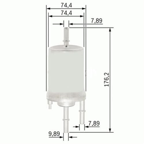 SARDES SF6013 YAKIT FİLTRESİ AUDI A4 1.8T 02-04 - A6 2.4-3.0 04-06 - A8 6.0 03-10 x - Görsel 1