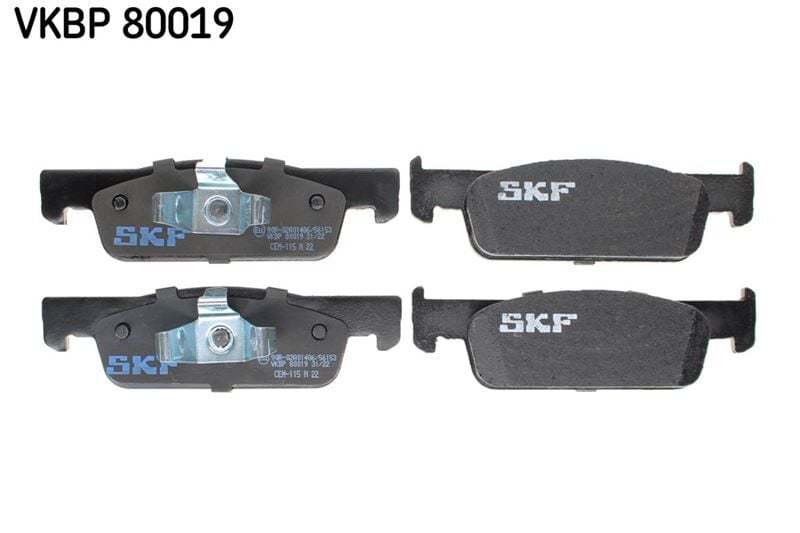 SKF VKBP80019 ÖN FREN BALATA RENAULT CLIO IV 12> DACIA LOGAN II 12> SANDERO II 12> - Görsel 1