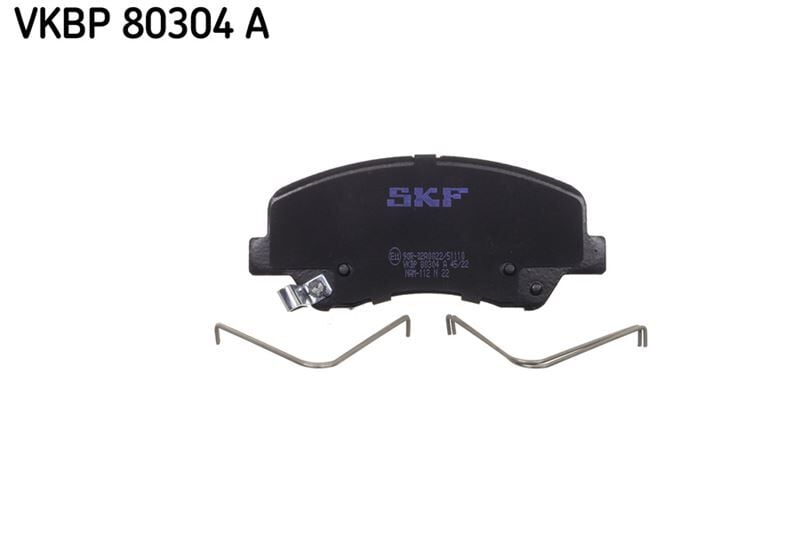 SKF VKBP80304A ÖN FREN BALATA HYUNDAI i20 1.1L 1.2L 1.4L 15-> / BAYON 1.0L 1.4L 21-> / KIA RIO 1.2L 1.4L 17-> ÜST TEN DELİKLİ TİP - AKSESUARLI - Görsel 1