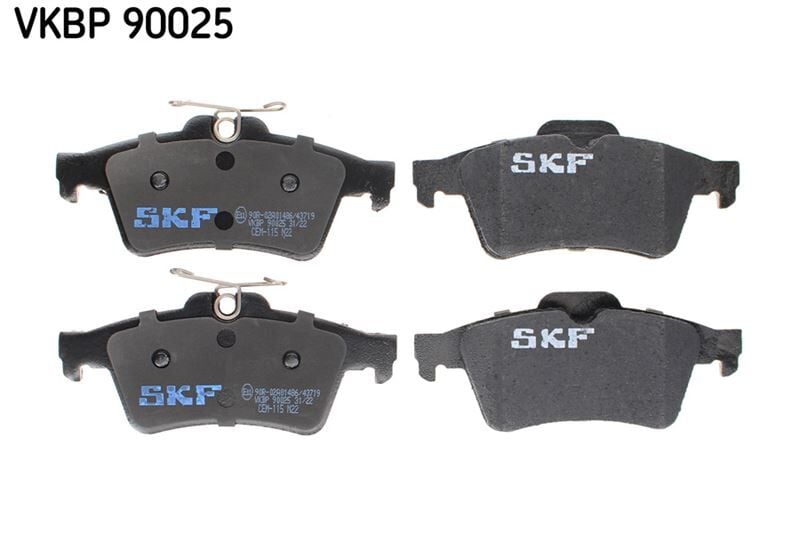 SKF VKBP90025 ARKA BALATA RENAULT LAGUNA II 01>07 MEGANE II 02>08 LATITUDE 11> VECTRA C 03>FOCUS II 05>CONNECT 06> CMAX 06> PRIMERA 02> - Görsel 1