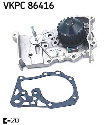 SKF VKPC86416 DEVİRDAİM RENAULT CLIO II 98> CLIO III 05> FLUENCE 10> KANGOO 97> LAGUNA I 97> LAGUNA II 01>05 MEGAN E I-II-III SCENIC I-II-II SYMBOL II 08> DOKKER 12> SANDERO 08> 1.4 1.6 - Görsel 1