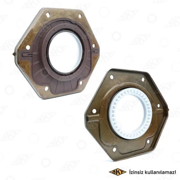 SKT 417107-V ÖN KRANK KEÇESİ FLANŞLI BOXER-JUMPER-MOVANO-MASTER-DAILY 2.5-2.8 D-HDI 70x158x180x16 - Görsel 1