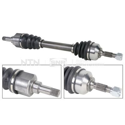 SNR DK66027 KOMPLE AKS SOL PEUGEOT P206 98>12 1.4İ-1.4 16V-1.4 HDI 21x22x610 ABS Lİ - Görsel 1