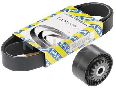 SNR KA85515 ALTERNATOR KAYIS KITI CLIO IV 12>SYMBOL III 13> SANDERO II 13> LOGAN II 12> 1.2 D4F 7PK 1035MM - Görsel 1
