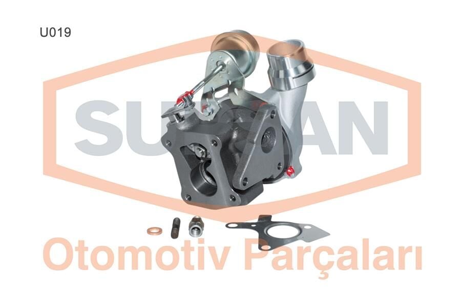 SUPSAN U019 TURBO ŞARJ RENAULT CLIO III 10> CLIO IV 12>21 FLUENCE 10> MEGANE II 05>10 MEGANE III 08>14 SYMBOL II 08> DUSTER 10> DOKKER 12> MICRA III K12 05>10 NOTE E11. NE11 10>12 1.5dCİ 80-86 PS - Görsel 1