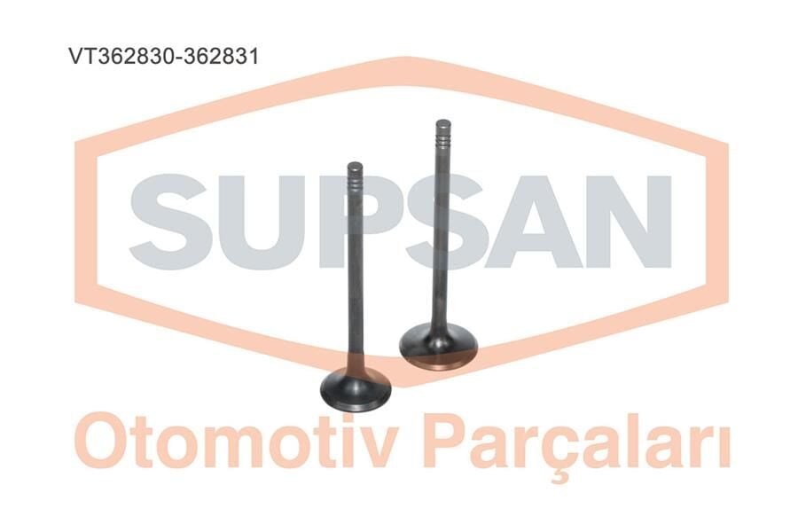 SUPSAN VT362830-362831 SUBAP EMME EGZOZ OPEL ASTRA-CORSA-VECTRA 1.4İ 16V 16 SUBAP-LPG YE UYUMLU - Görsel 1