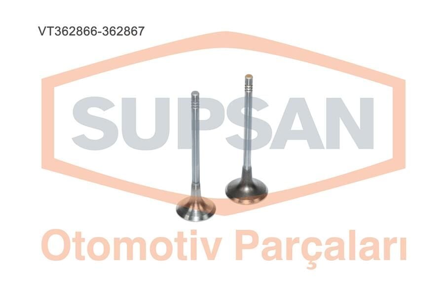 SUPSAN VT362866-362867 SUBAP TAKIMI EMME EGZOZ P206-P207-P208-P301-P307-P308-P407-P508-P2008-P3008-P5008-PARTNER-BERLINGO-E XPERT-RIFTER-JUMPY-C2-C3-C3-C4-C5-XSARA-DS3-DS4-DS5 1.6 HDI EURO5 DV6C FOCUS III 11>17 FIESTA 08 - Görsel 1