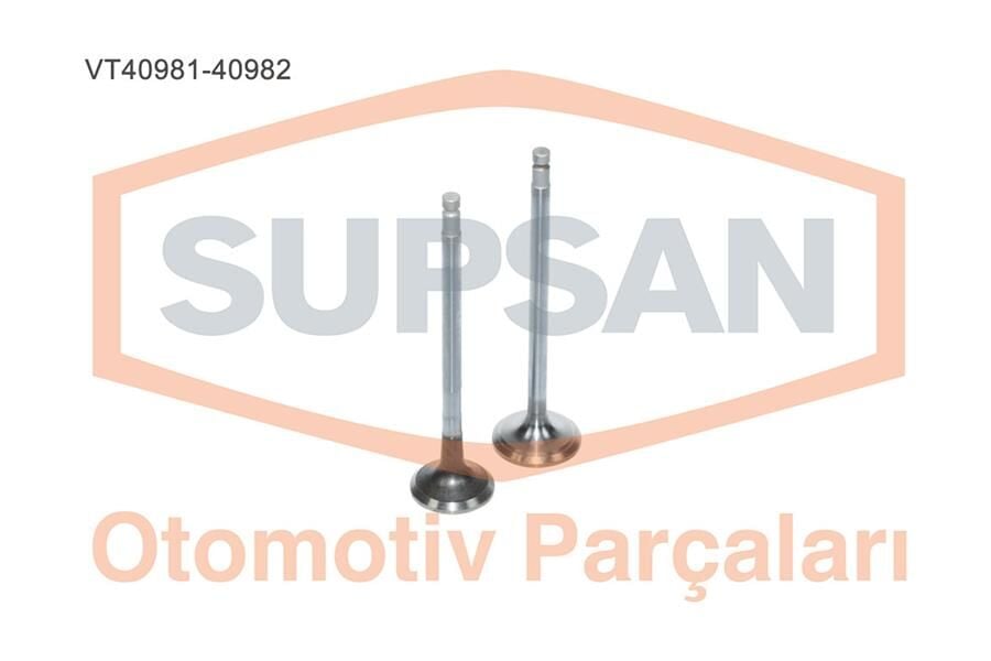 SUPSAN VT40981-40982 SUBAP EMME EGZOZ NISSAN XTRAIL-ALMERA 2.2 16V YD22 DDTİ - Görsel 1