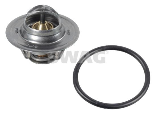 SWAG 32917890 TERMOSTAT BORA-CADDY-GOLF-PASSAT-POLO-T5-SHARAN-OCTAVIA-FABIA-TOLEDO-IBIZA-CORDOBA-A3-A4-A6-TT 87C FEBI 17890 - Görsel 1