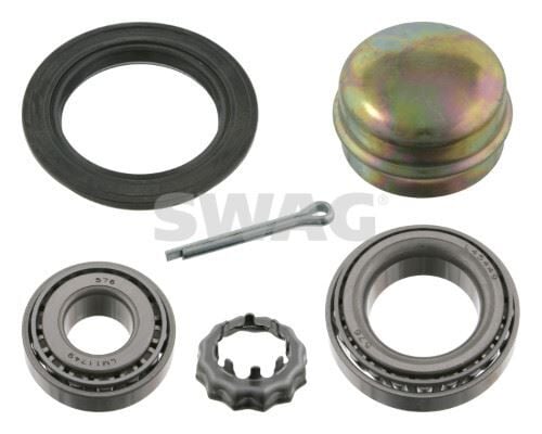 SWAG 99903674 ARKA TEKER RULMANI KIT PASSAT 1.8-2.0 04/00 >-GOLF I-II-III-IV-JETTA-POLO-IBIZA-TOLEDO-FAVORIT FEBI 3674 - Görsel 1