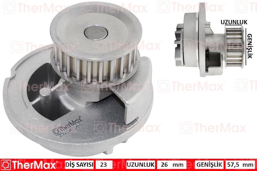 THERMAX T01.203 x DEVİRDAİM ASTRA G-H-VECTRA B-C-MERIVA-ZAFIRA 1.8-1.8 16V PA727 T - Görsel 1