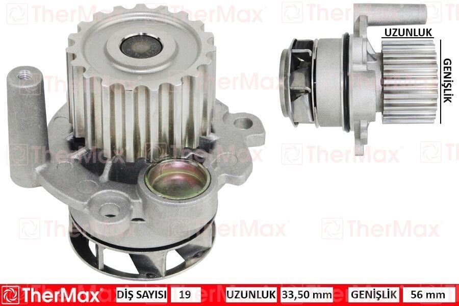 THERMAX T01.204 DEVİRDAİM PASSAT-A4-A6-GOLF 5-SUPERB 2.0TDI 06-10 BKP-BKD-BRE - Görsel 1