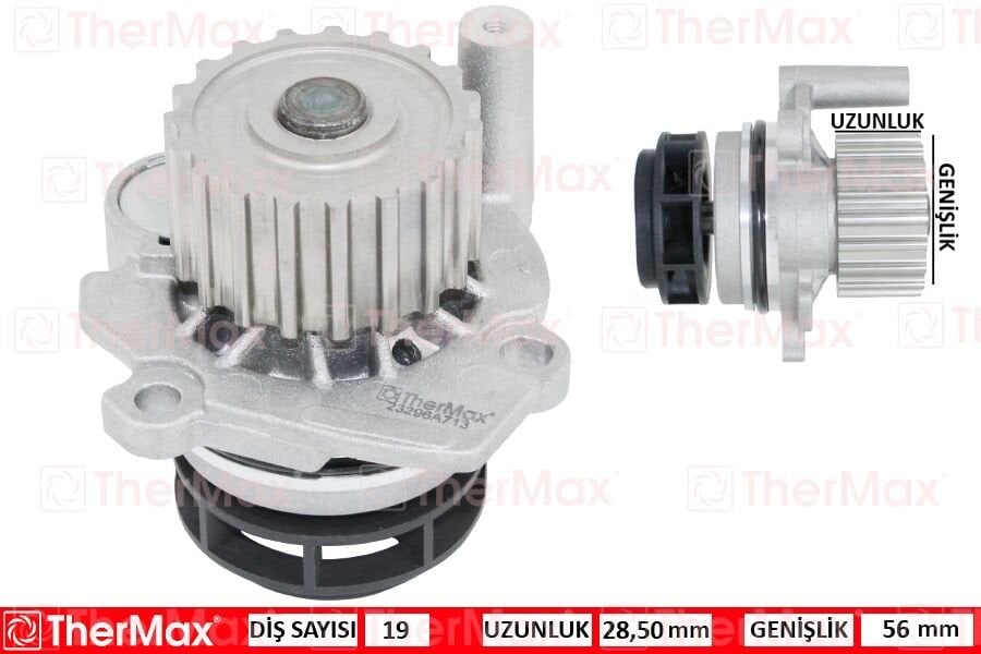 THERMAX T01.225 DEVİRDAİM GOLF IV-BORA-OCTAVIA-LEON-CORDOBA-A3 98-04 1.9 TDI AGR-ALH - Görsel 1