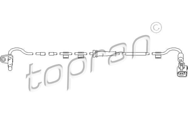 TOPRAN 303960001 ARKA ABS HIZ SENSORU SOL TRANSIT V347 V348 TT9 2.2 155PS 11>14 2.2 TDCI 2.4 TDCI 3.2 TDCI - Görsel 1