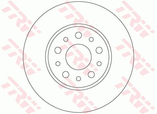 TRW DF6228 FREN DİSKİ ARKA FIAT 500 L 12> EGEA 15> 1.0 1.3 MTJ 1.4 1.6 MTJ 15> 251x41x5 DELİK - Görsel 1