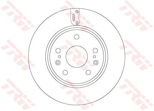 TRW DF6703 ÖN FREN DİSKİ HAVA KANALLI SUZUKI SX4 S-CROSS 1.4L 1.6L AKK414 AKK416 13-> / VITARA 1.0L 1.4L 1.6L APK310 APK414 APK416 15-> 279 çap x 5 bijon - Takım disk fiyatıdır - Görsel 1