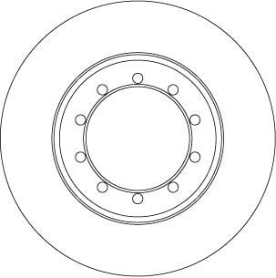 TRW DF6711 FREN DİSKİ ARKA FORD TRANSİT 06> 3.2 TDCİ ÇİFT TEKER - Görsel 1