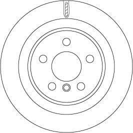 TRW DF6755 FREN DISKI ARKA BMW F40 F52 F44 F45 F46 F48 F49 F39 . MINI F54 F60 - Görsel 1